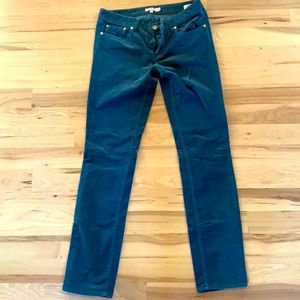Tory Burch blue corduroy pants size 29
